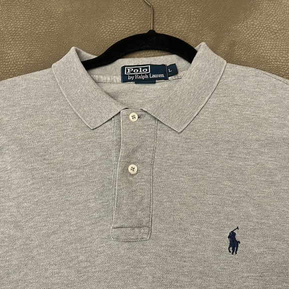 Ralph Lauren Men’s Polo Shirt size Large Color grey. - Picture 2 of 4